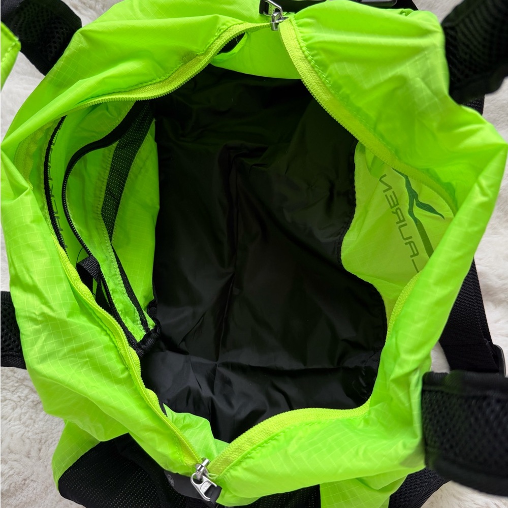 RLX Ralph Lauren Neon Green and Black Sport Packable Duffel Lightweight Bag - Picture 10 of 16